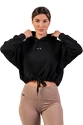 Sweat-shirt pour femme Nebbia  Loose Fit Crop Hoodie black