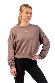 Sweat-shirt pour femme Nebbia Loose Fit Sweatshirt "Feeling Good" 420 brown