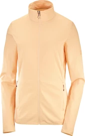 Sweat-shirt pour femme Salomon Outrack Full Zip Mid Apricot Ice