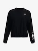 Sweat-shirt pour femme Under Armour  Woven Storm Graphic Crew-BLK