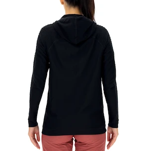 Sweat-shirt pour femme UYN  Run Fit OW Hooded Full Zip Blackboard