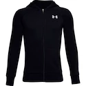 Sweat-shirt pour garçon Under Armour  RIVAL COTTON FZ HOODIE black