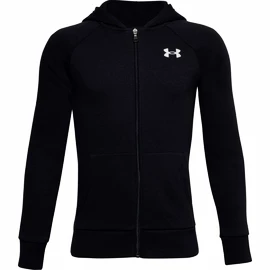 Sweat-shirt pour garçon Under Armour RIVAL COTTON FZ HOODIE black