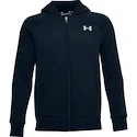 Sweat-shirt pour garçon Under Armour  RIVAL COTTON FZ HOODIE dark blue L