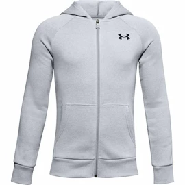 Sweat-shirt pour garçon Under Armour  RIVAL COTTON FZ HOODIE grey