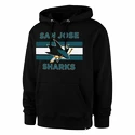 Sweat-shirt pour homme 47 Brand  NHL San Jose Sharks BURNSIDE Pullover Hood