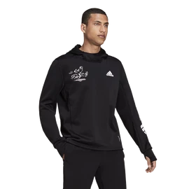 Sweat-shirt pour homme adidas  Signature Running Black