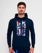 Sweat-shirt pour homme BIDI BADU  New York 2024 Logo Chill Hoody Dark Blue/Red