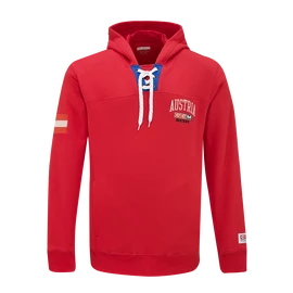 Sweat-shirt pour homme CCM FLAG HOODIE TEAM AUSTRIA Red