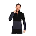 Sweat-shirt pour homme Icebreaker Merino 400 RealFleece Descender LS Z Black/Graphite/Cb