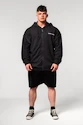 Sweat-shirt pour homme Nebbia  Washed-off Zip Up Hoodie GYM BRO Black