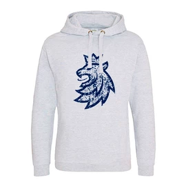 Sweat-shirt pour homme Official Merchandise Czech Hockey Lion Grey