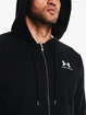 Sweat-shirt pour homme Under Armour  Essential Fleece FZ Hood-BLK