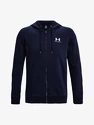 Sweat-shirt pour homme Under Armour  Essential Fleece FZ Hood-NVY