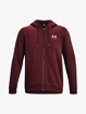 Sweat-shirt pour homme Under Armour  Essential Fleece FZ Hood-RED