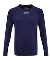 T-shirt de compression CCM  LS Premium Training Tee True Navy Senior