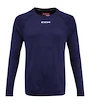 T-shirt de compression CCM  LS Premium Training Tee True Navy Senior L