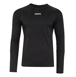 T-shirt de compression CCM LS Top with Gel Black Senior