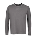 T-shirt de compression CCM  Non Compression LS Tee Grey Senior