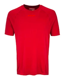 T-shirt de compression CCM SS Premium Training Tee Red Senior