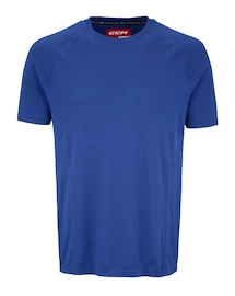 T-shirt de compression CCM SS Premium Training Tee Royal Senior