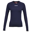 T-shirt de compression pour femme CCM  LS Training Tee Navy Senior