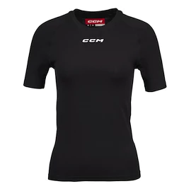 T-shirt de compression pour femme CCM SS Training Tee Black Senior