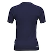 T-shirt de compression pour femme CCM  SS Training Tee Navy Senior