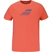 T-shirt pour enfant Babolat  Exercise Cotton Tee Boy Hot Coral