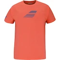 T-shirt pour enfant Babolat  Exercise Cotton Tee Boy Hot Coral