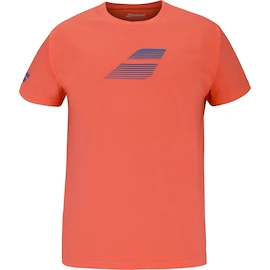 T-shirt pour enfant Babolat Exercise Cotton Tee Boy Hot Coral