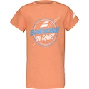 T-shirt pour enfant Babolat  Exercise Graphic Tee Boy Vibrant Orange