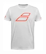 T-shirt pour enfant Babolat  Strike Cotton Tee Jr White/Strike Red 8 - 10 let