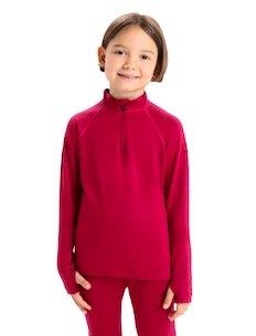 T-shirt pour enfant Icebreaker  K 260 Tech LS Half Zip Cherry 4