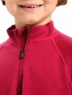 T-shirt pour enfant Icebreaker  K 260 Tech LS Half Zip Cherry