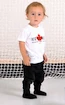 T-shirt pour enfant Roster Hockey  IMPORTED FROM CANADA 68 cm, blanc