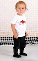 T-shirt pour enfant Roster Hockey  IMPORTED FROM CANADA 68 cm, blanc