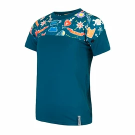 T-shirt pour enfant Sensor Coolmax Impress Blue