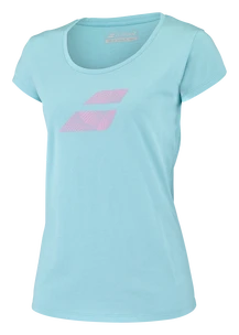 T-shirt pour femme Babolat  Exercise Flag Tee Women Angel Blue S