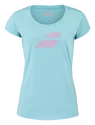 T-shirt pour femme Babolat  Exercise Flag Tee Women Angel Blue S