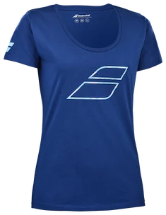 T-shirt pour femme Babolat  Exercise Flag Tee Women Sodalite Blue