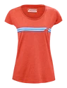 T-shirt pour femme Babolat  Exercise Stripes Tee Poppy Red S