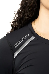 T-shirt pour femme Bauer  WOMENS LS Baselayer Top Black Senior