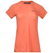 T-shirt pour femme Bergans  Floyen Wool Tee Orange XS