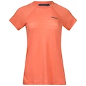 T-shirt pour femme Bergans  Floyen Wool Tee Orange XS