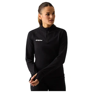 T-shirt pour femme CCM Outdoor Thermal LS Shirt Black