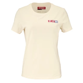 T-shirt pour femme CCM Vintage Fall SS Tee Unbleached