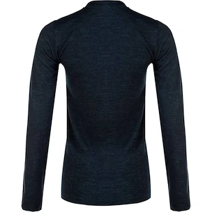 T-shirt pour femme Endurance  Yalia Seamless Wool Print LS Baselayer Dark Blue