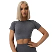 T-shirt pour femme GymBeam  FLO CropTop Grey