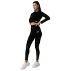 T-shirt pour femme GymBeam  FLO Ribbed CropTop Black